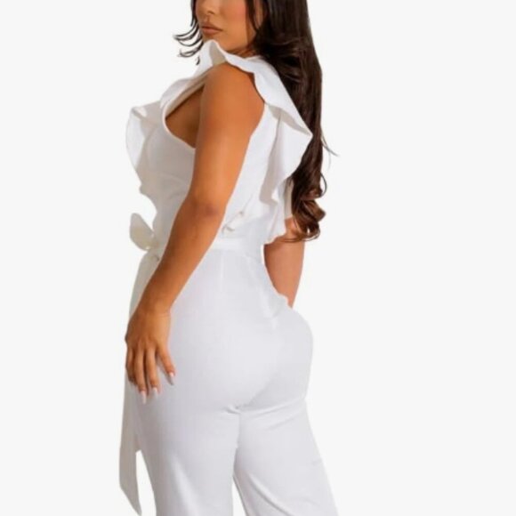One Piece Jumpsuits V-Neck Sleeveless - Picture 4 of 6